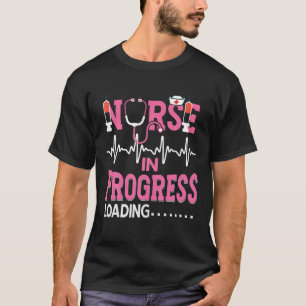 Lopende verpleegkundige Verpleegschool T-shirt