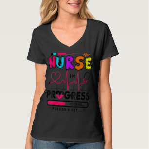 Lopende verpleegkundige verzorging t-shirt