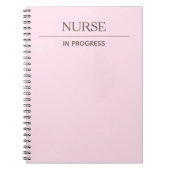 Lopende verpleegster Eenvoudig aangepast pastel No Notitieboek (Voorkant)