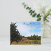 Lopende wijngaard briefkaart (Staand voorkant)