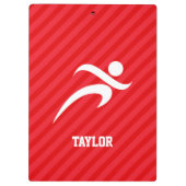 Loper; Scarlet Red Stripes Klembord (Achterkant)