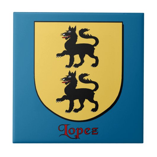 Lopez Family Shield Tegeltje (Voorkant)