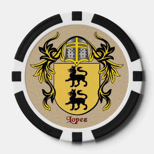 Lopez Heraldic Arms Pokerchips (Voorkant)