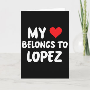 Lopez - Mijn Hart Hoort Bij Lopez - Liefde Kaart