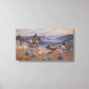 Loppen en zwevende paarden zijn veiliger dan lood canvas afdruk