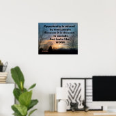 L'OPPORTUNITÉ EST MANQUÉE THOMAS EDISON POSTER PER (Bureau à domicile)