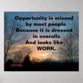 L'OPPORTUNITÉ EST MANQUÉE THOMAS EDISON POSTER PER (Devant)