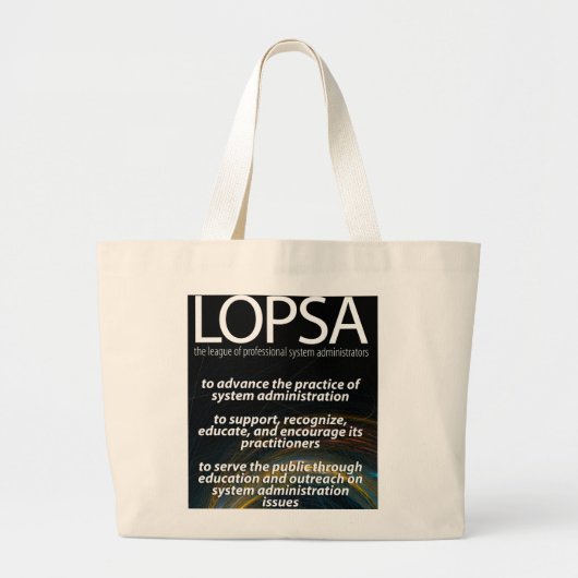LOPSA-tas Grote Tote Bag (Voorkant)