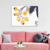 Loquats en een Grasshopper Canvas Afdruk (Insitu (Woonkamer))