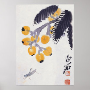Loquats en een Poster van Grasshout