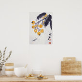 Loquats et une affiche de sauterelle (Cuisine)