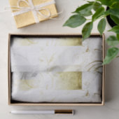 L'or affligé s'épanouit le papier de soie de soie (Cadeau)