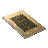 L'or Bokeh allume le livre d'invité (Côté Droit)