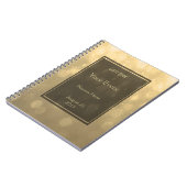 L'or Bokeh allume le livre d'invité (Côté gauche)