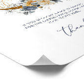 L'or de la marine sur la lune tombola Poster (Coin)