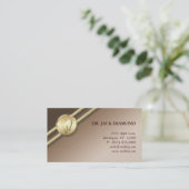 L'or dentaire de logo de dent de carte de visite (Debout devant)