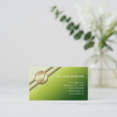 L'or dentaire de logo de dent de carte de visite (Debout devant)