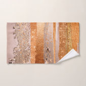 L'or du cuivre frappe la texture du glamour (Serviette à main)