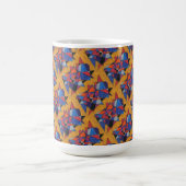 "L'or et les bijoux Carrelés" Abstrait Design Mug (Centre)