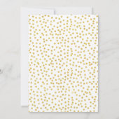 L'or et rougissent brunch et invitation pétillante (Dos)