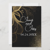 l'or faire-part de mariage (Dos)