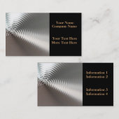 L'or liquide ondule des cartes de visite (Devant / Derrière)