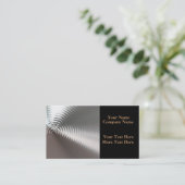 L'or liquide ondule des cartes de visite (Debout devant)