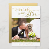 L'or Merveilleusement jamais après | Carte photo d (Devant / Derrière)