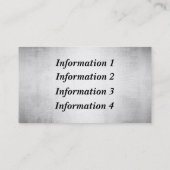 L'or ondule des cartes de visite (Dos)