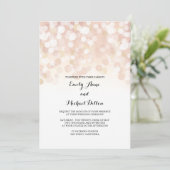 L'or rose miroite faire-part de mariage (Debout devant)