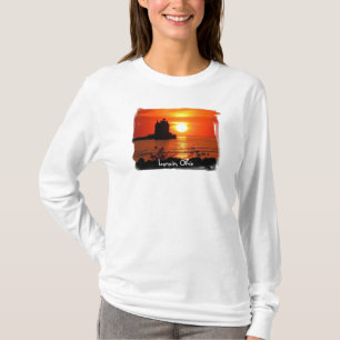 Lorain vuurtoren, dameshoer t-shirt
