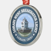 Lorain West Breakwater Light Metalen Ornament (Links)
