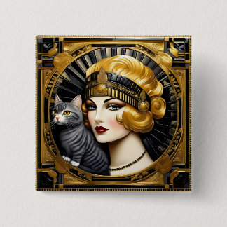 loral Dreams en Deco Delights 3 Vierkante Button 5,1 Cm