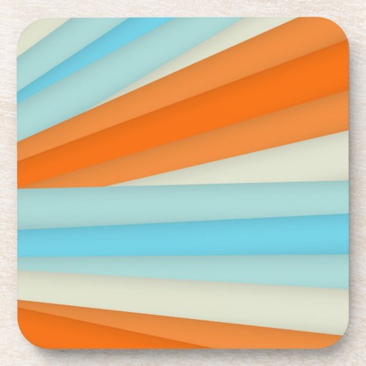 L'orange bleue barre des dessous de verre (Devant)