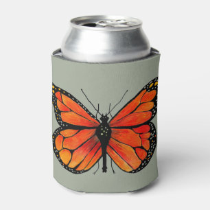 L'orange de papillon de monarque peut glacière