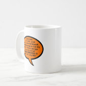 L'orange de prison n'est pas ma couleur Mug drôle (Devant gauche)