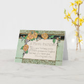 L'orange fleurit la carte d'anniversaire rimante (Fleur jaune)