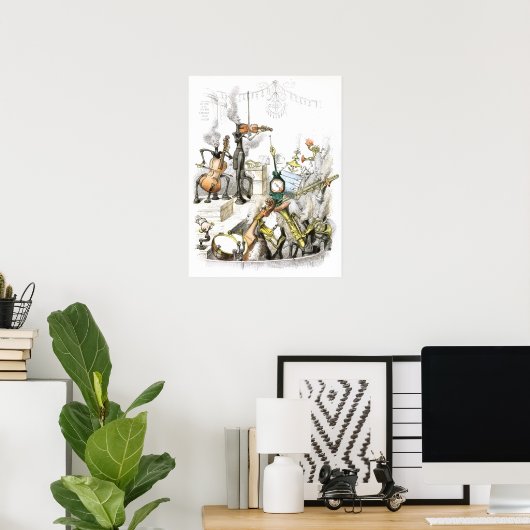 L'Orchestre Fun Time Poster Art (Bureau à domicile)