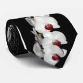 L'orchidée blanche fleurit cravate (Roulé)