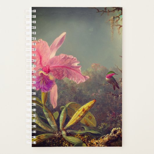 L'orchidée de Cattleya et trois colibris Heade (Devant)