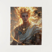 Lord Apollo Sun God Altaar: Spiritueel decor Wandkleed (Voorkant)