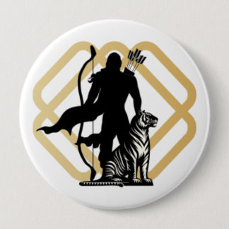 Lord Ayyappan Ronde Button 4,0 Cm