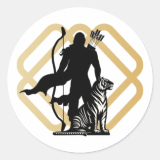 Lord Ayyappan Ronde Sticker