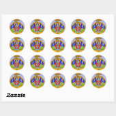 Lord Badrinath-sticker Ronde Sticker (Vel)