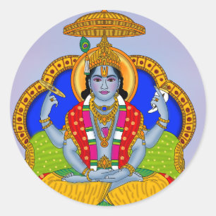 Lord Badrinath-sticker Ronde Sticker