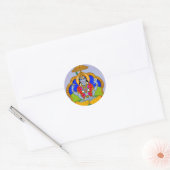 Lord Badrinath-sticker Ronde Sticker (Envelop)