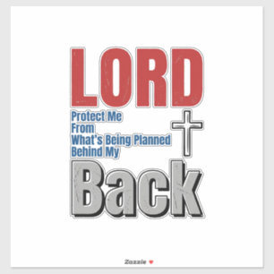 Lord Bescherm Me Christelijk Gelooft Shirt Ontwerp Sticker