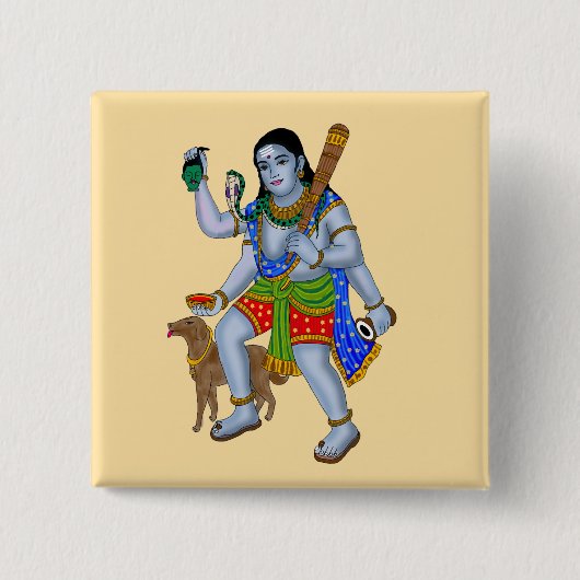 Lord Bhairava Button (Voorkant)