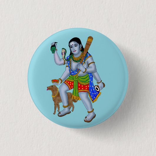 Lord Bhairava Button (Voorkant)
