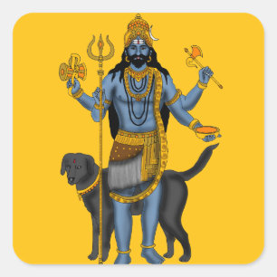 Lord Bhairava-sticker Vierkante Sticker